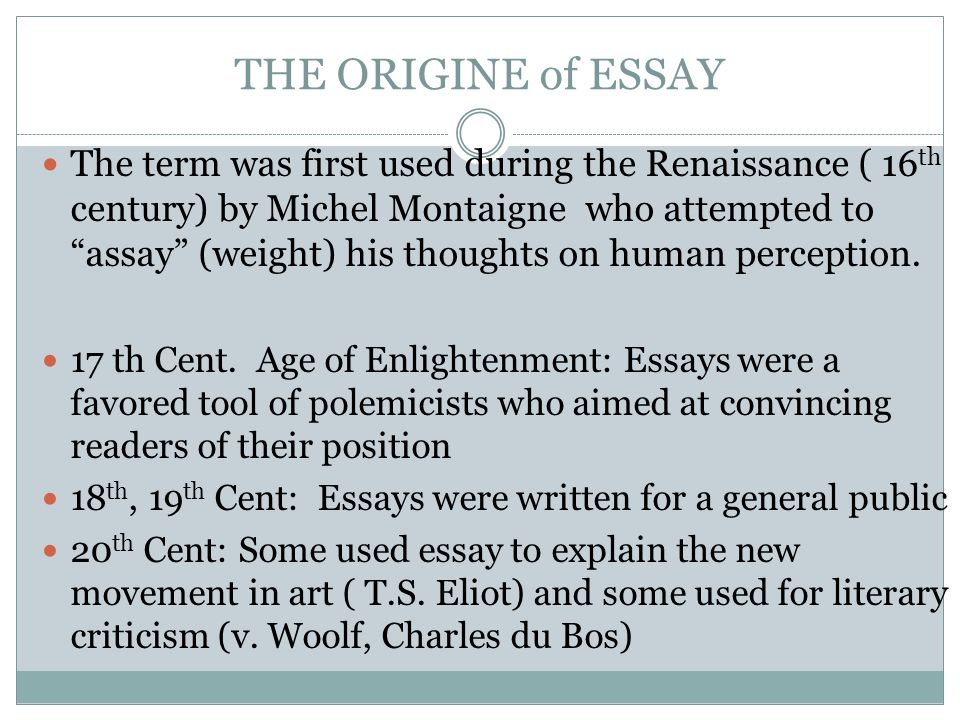 My Country Sri Lanka Essay English The Origine Of Essay The Term Was First Used During The Renaissance Th Century Conscience Essay also Topics For Proposal Essays By Kristina Yegoryan Essay Structure What Is An Essay The Word Essay Thesis Statement Example