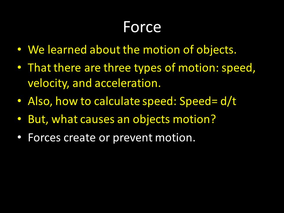 Force and Net force