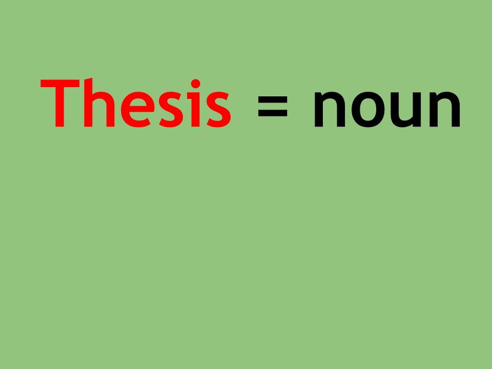 thesis noun synonym