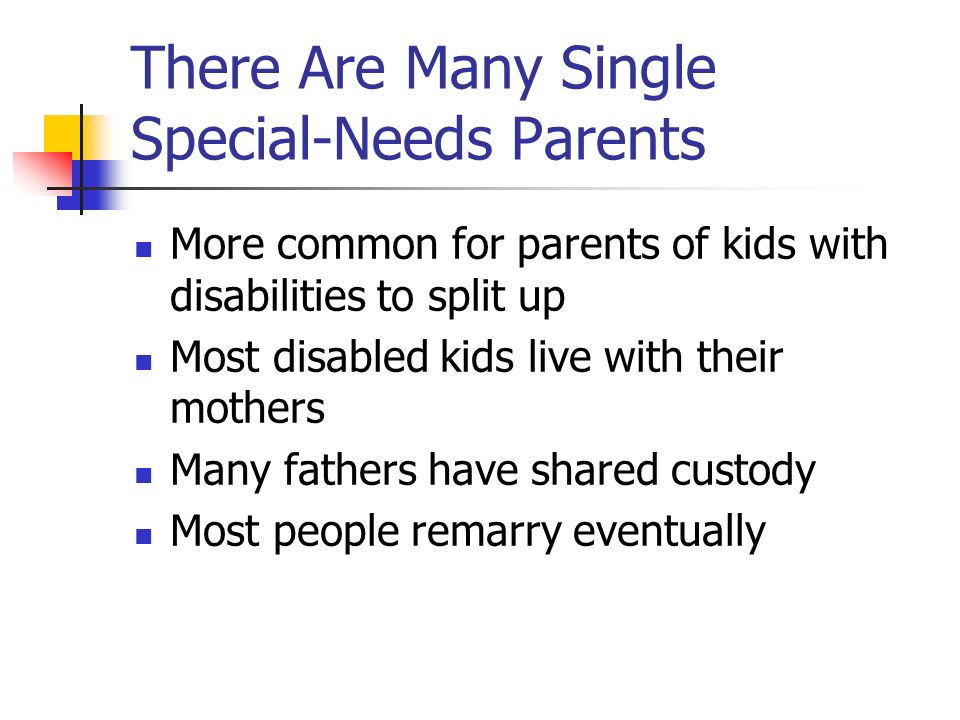 single parents of special needs dating