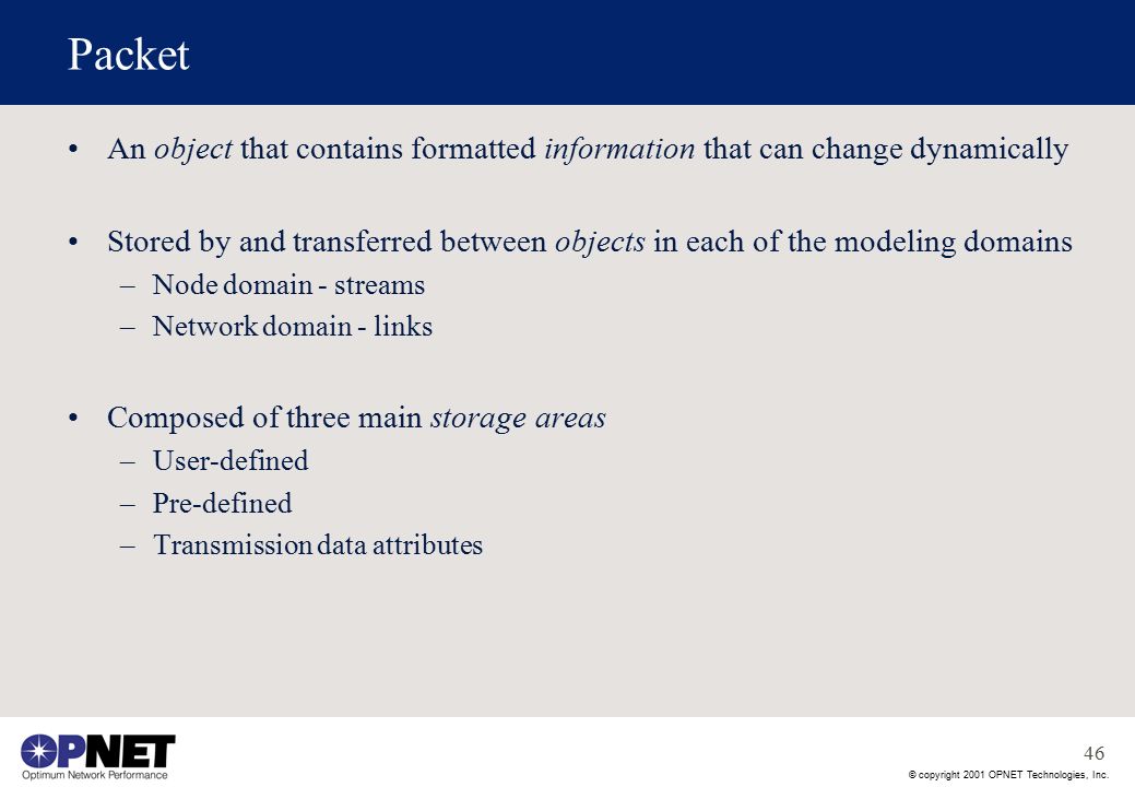 OPNET Modeler Day 1. © copyright 2001 OPNET Technologies, Inc. 2 Introduction Prerequisites –Ability to understand C or C... 