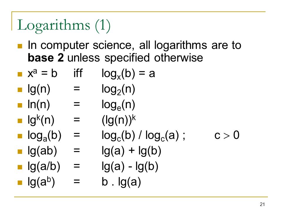 1 o-notation For a given function g(n), we denote by o(g(n)) the set of  functions: o(g(n)) = {f(n): for any positive constant c > 0, there exists a  constant. - ppt download