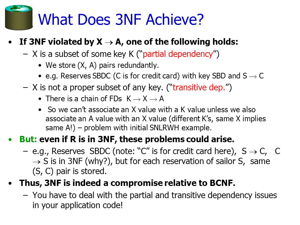 What Does 3NF Achieve.