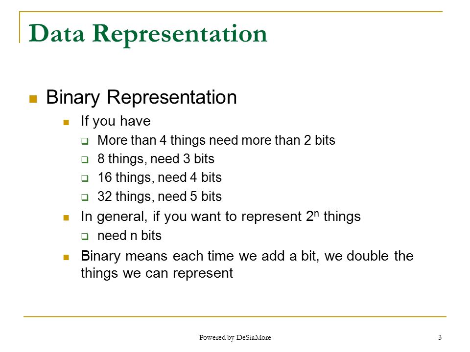 3 3 Data Representation Binary 3 3 Data Representation Binary