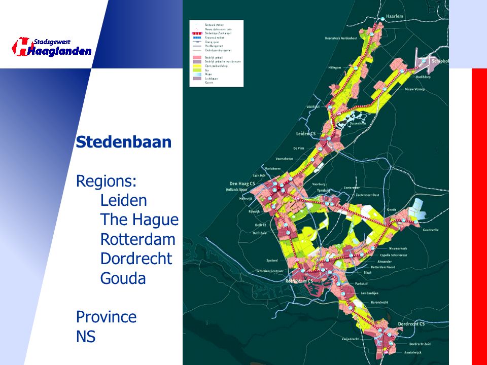 Stedenbaan Regions: Leiden The Hague Rotterdam Dordrecht Gouda Province NS
