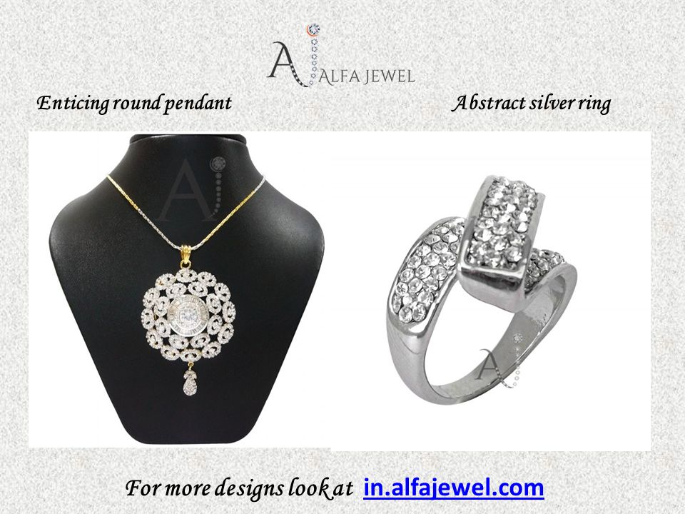 For more designs look at in.alfajewel.com in.alfajewel.com Enticing round pendantAbstract silver ring