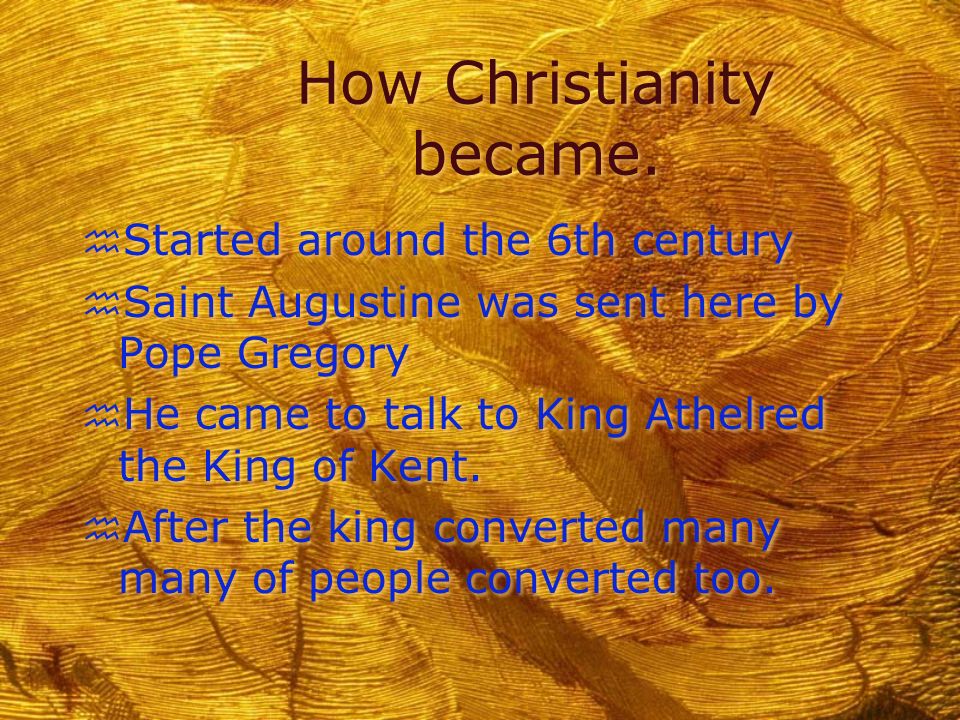 How Christianity became.
