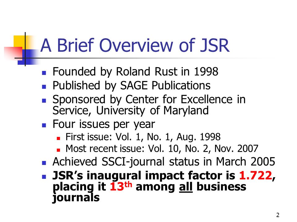 Journal of Service Research Editor: A. Parasuraman University of Miami. -  ppt download