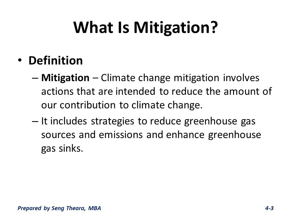 Greenhouse Management Chapter 04 Mitigation To Climate Change 4 1prepared By Seng Theara Mba Ppt Download