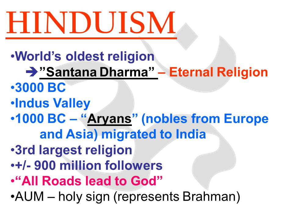 what is the oldest religion in the world