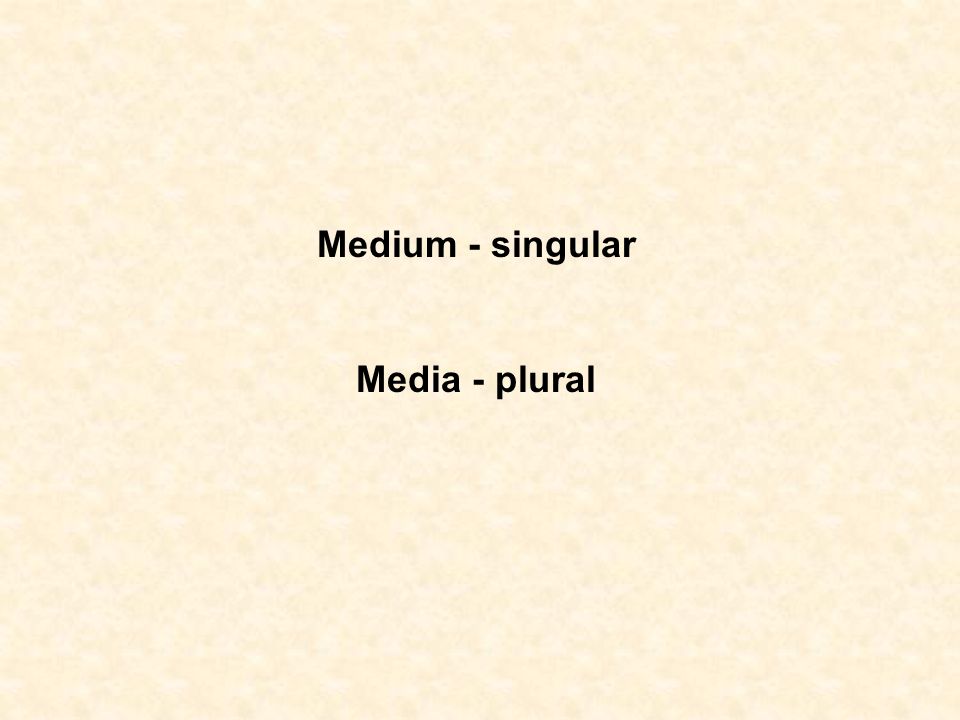 What is Mass Communication?. Medium? Media? Medium - singular Media -  plural. - ppt download