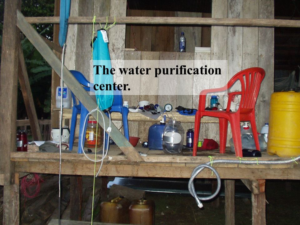 The water purification center.