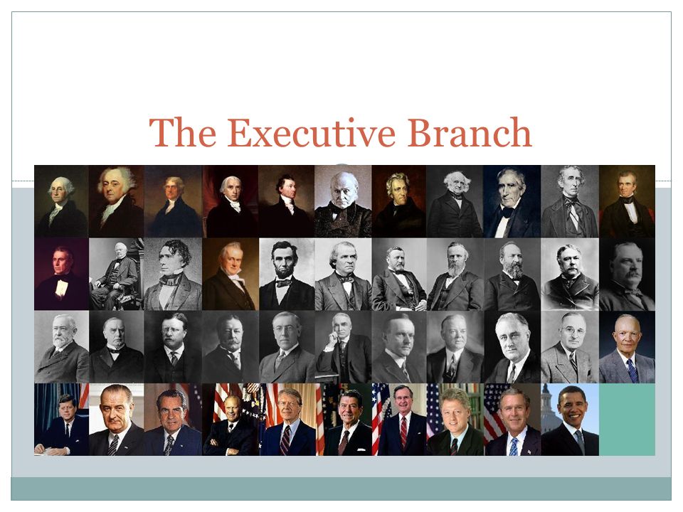 Chapter 7 The Executive Branch The Executive Branch Is Made Up Of