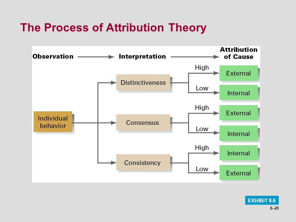 8–28 The Process of Attribution Theory EXHIBIT 8.6
