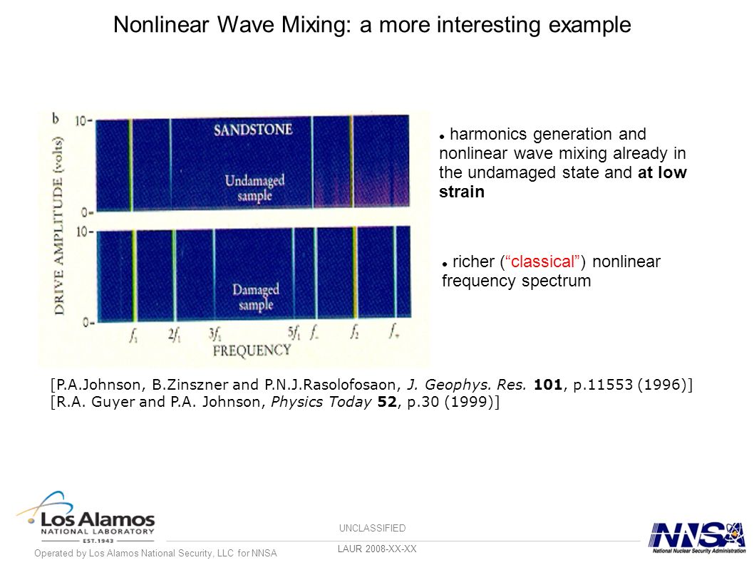 Operated by Los Alamos National Security, LLC for NNSA UNCLASSIFIED Michele Griffa, Ph.D. EES-11 (Geophysics) Group Earth and... 