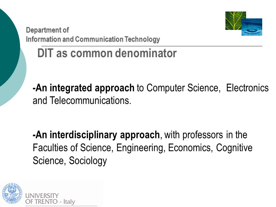 Department of Information and Communication Technology - ppt download