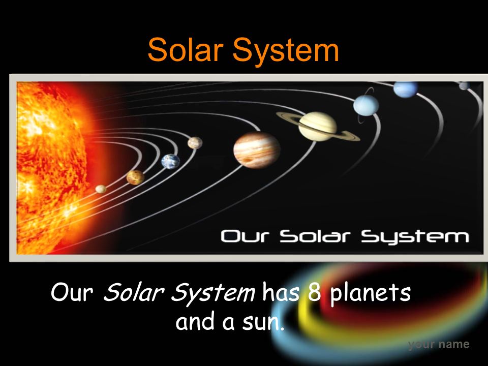 Your Name The Solar System Your Name Example Bullet Point