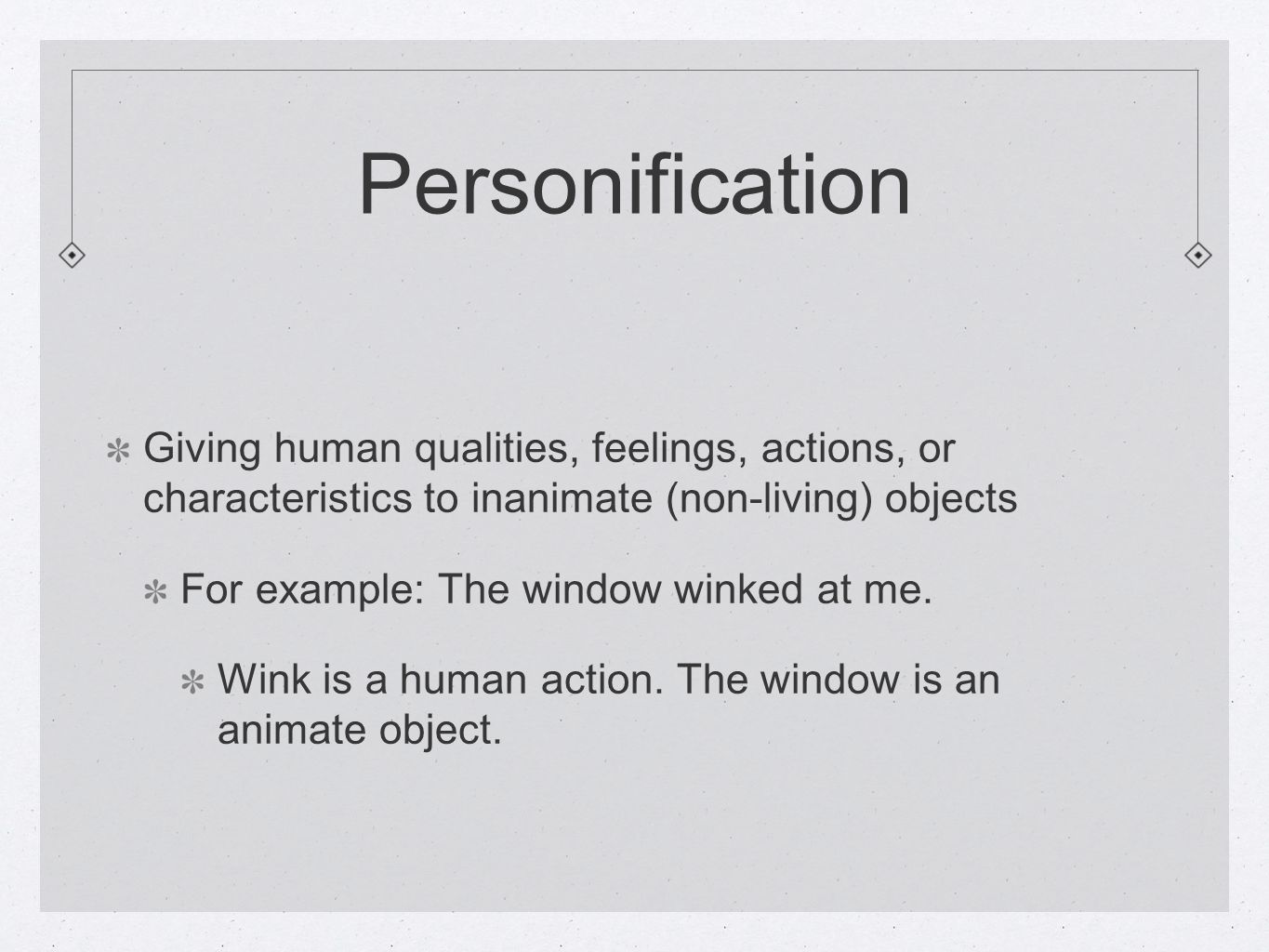 define personification in poetry