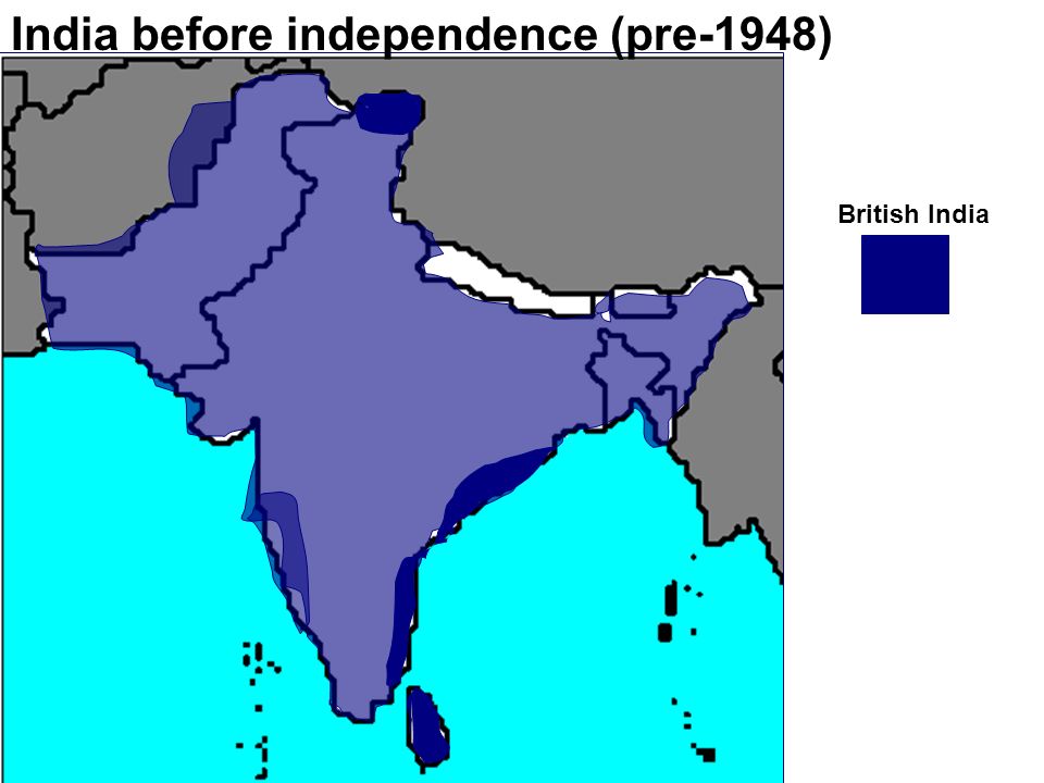 India before independence (pre-1948) British India