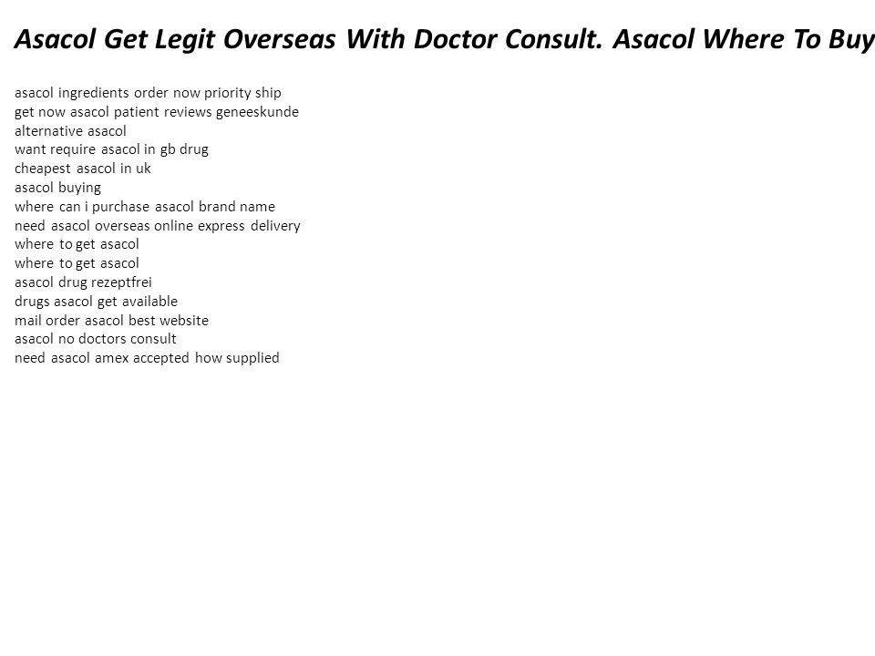 Cheapest asacol