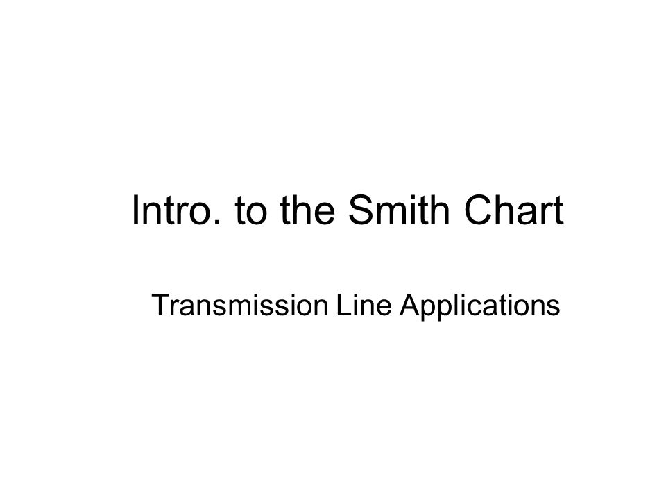 Winsmith Smith Chart