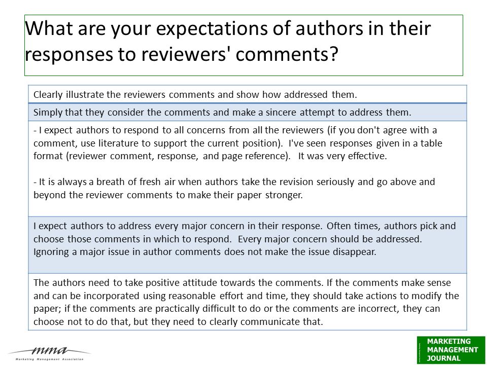 How to Satisfy Reviewer B and Other Thoughts on the Publication Process:  Reviewers' Perspectives Don Roy Past Editor, Marketing Management Journal.  - ppt download