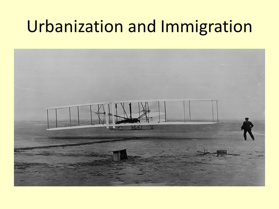Urbanization and Immigration