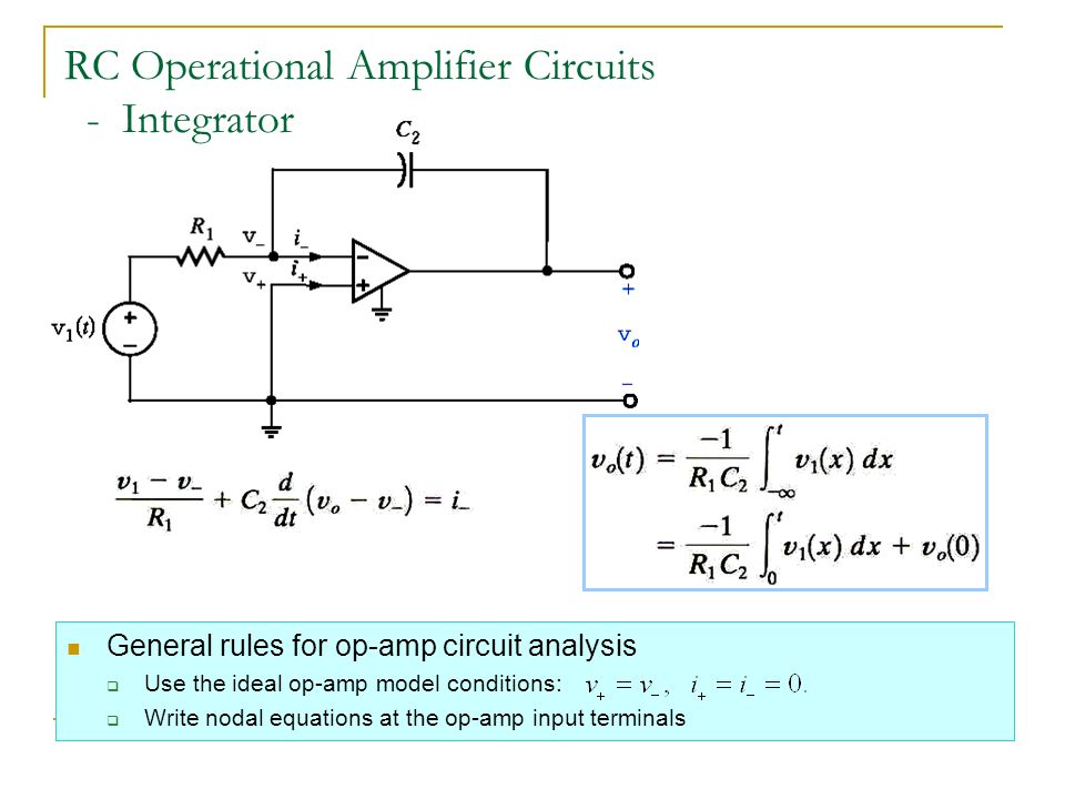 non investing amplifier nodal analysis circuit