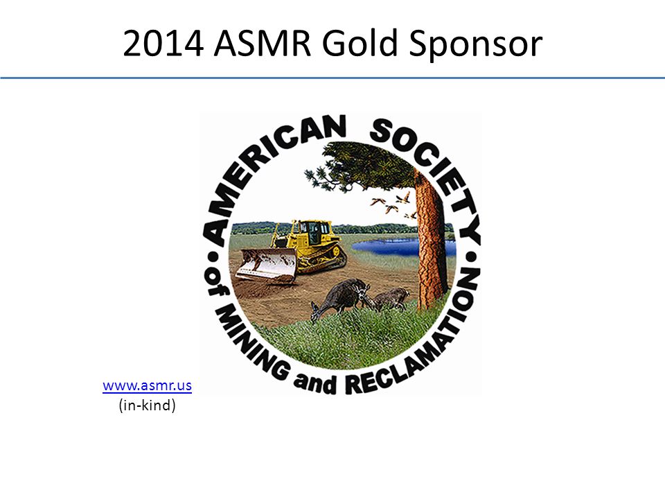(in-kind) 2014 ASMR Gold Sponsor