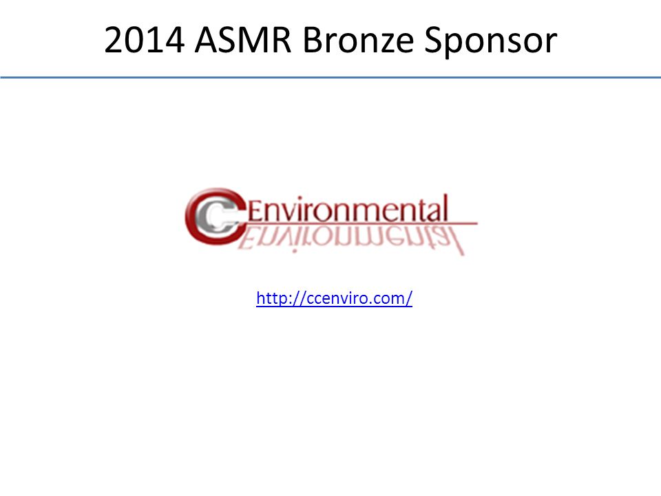2014 ASMR Bronze Sponsor
