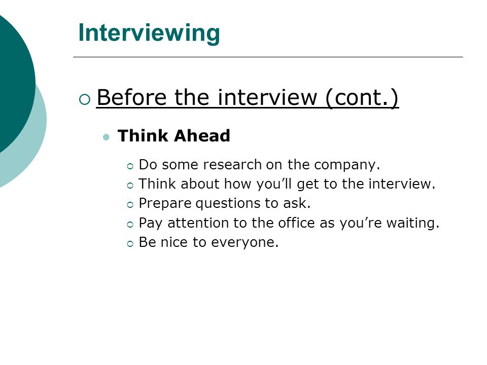 bc2 job hunting interviews interviewing developing an how to act during an interview