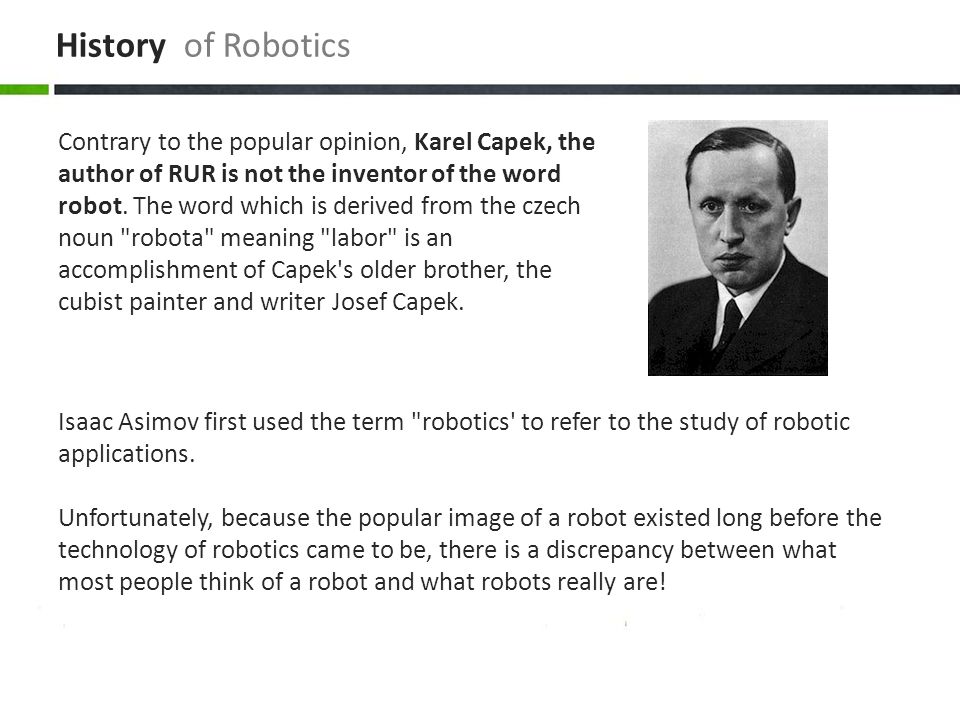 Introduction to Robotics History of ROBOTICS. History of Robotics … ppt  download