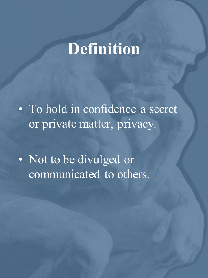 Private Secret Matter