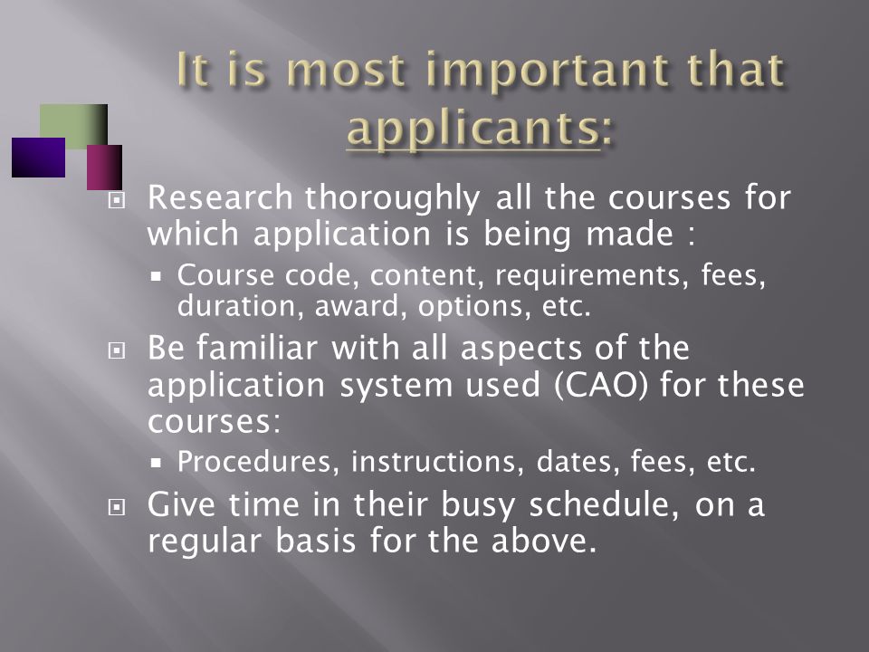 Information Seminar Important Responsibilities Of Applicants General information-seminar-important-responsibilities-of-applicants-general