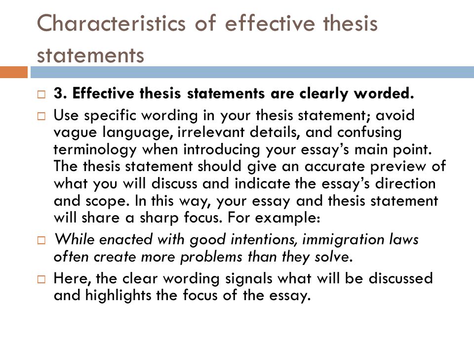 writing effective thesis statements hacker