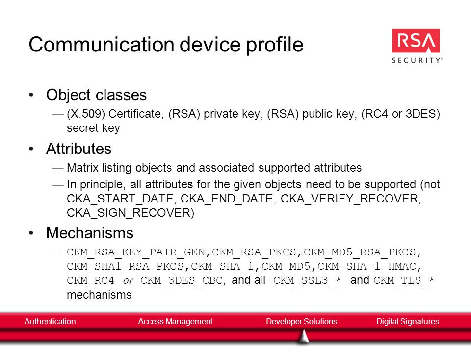 Authenticationaccess management developer solutions digital signatures