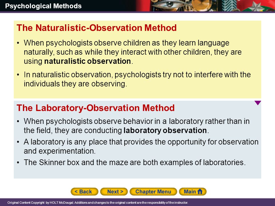 psychology naturalistic observation examples