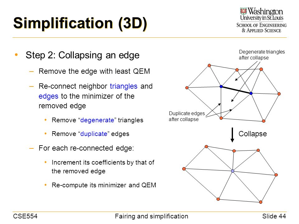 CSE554Fairing and simplificationSlide 1 CSE 554 Lecture 6: Fairing and Simplification Fall ppt download