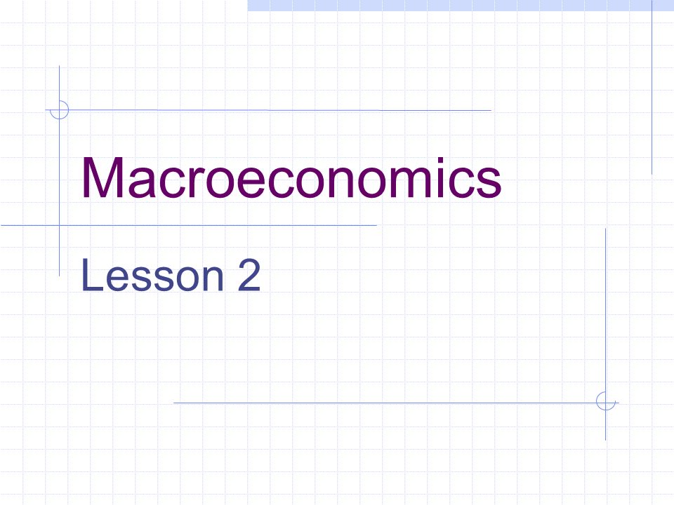 Macroeconomics Lesson 2 Topics 1 Homework 2 Review Supply