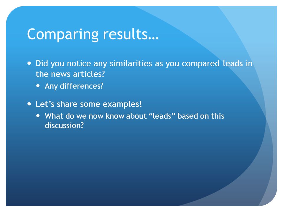 writing leads in news stories what s a lead what does a lead