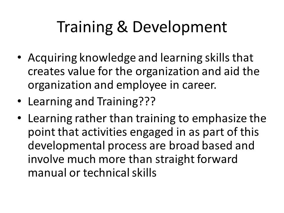 Strategic Human resource Management Training & Developing. - ppt download
