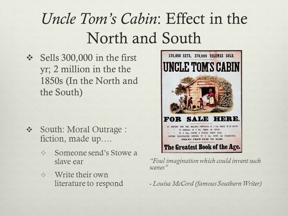 effects of uncle toms cabin