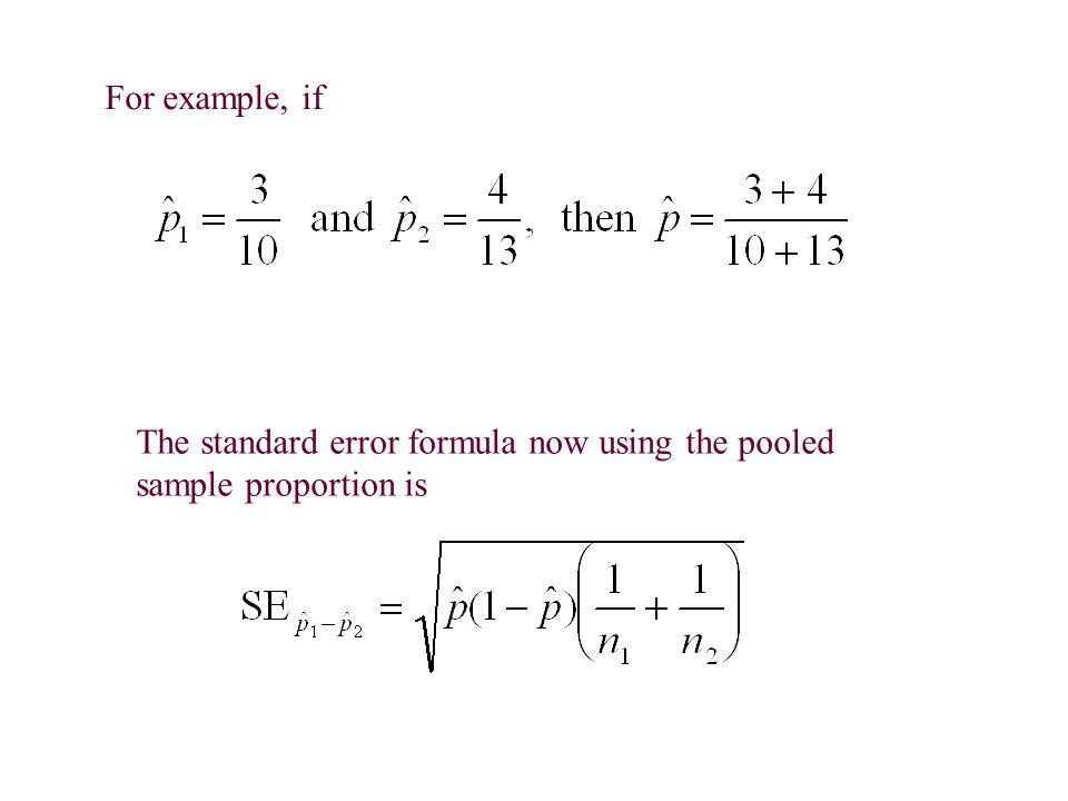 how to calculate standard error of sample proportion