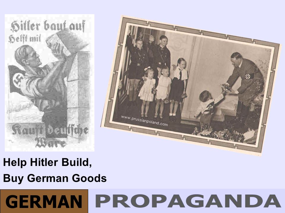 GERMAN Help Hitler Build, Buy German Goods