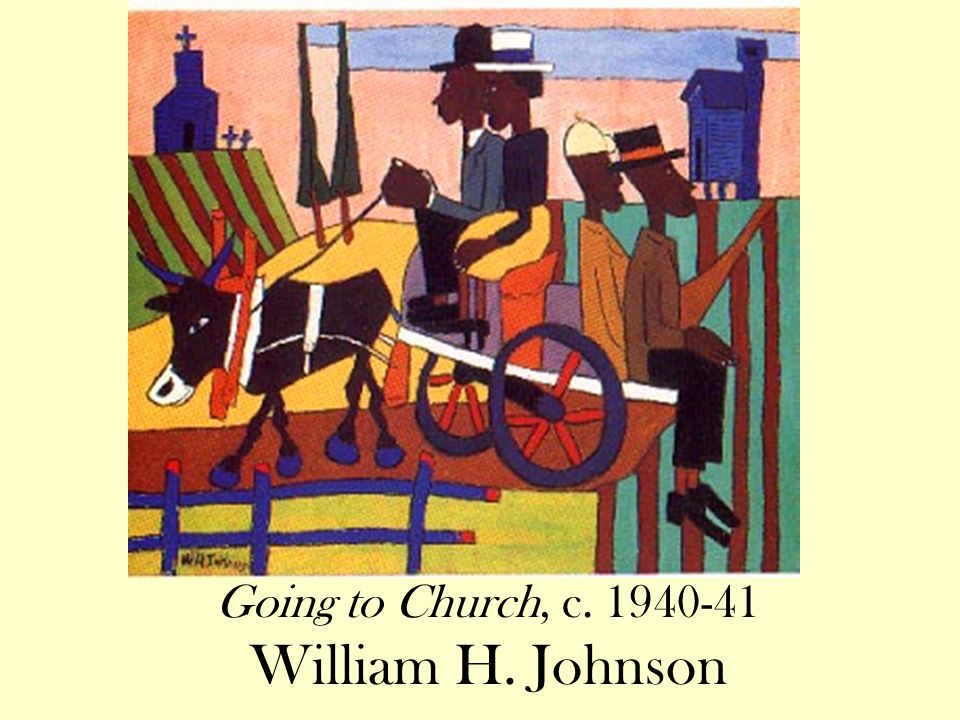 Going to Church, c William H. Johnson