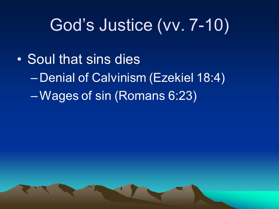 God’s Justice (vv.