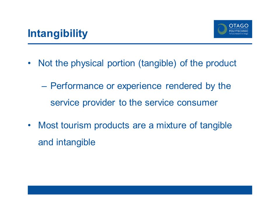 intangibility in tourism