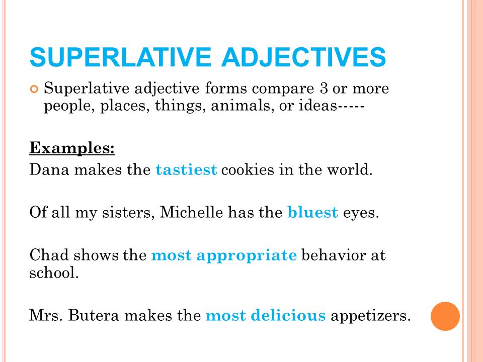 grammar mini lessons correct order of adjectives comparative