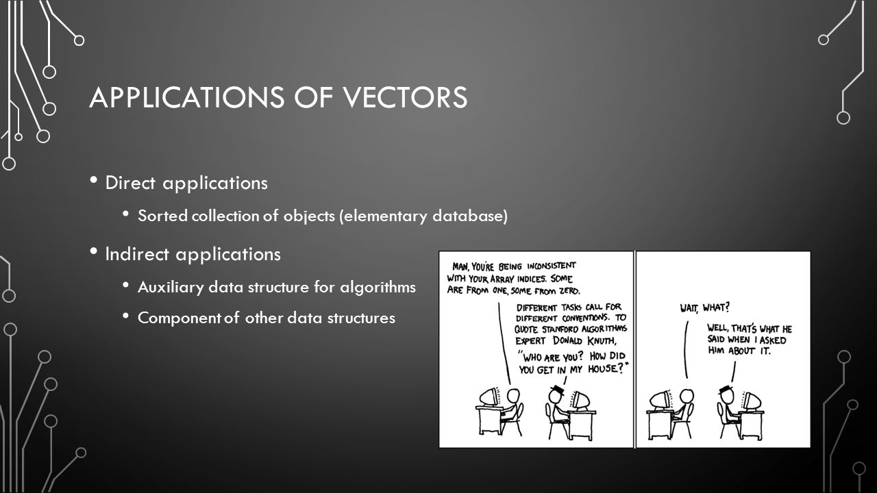 CH 6. VECTORS, LISTS, AND SEQUENCES ACKNOWLEDGEMENT: THESE SLIDES ARE ...