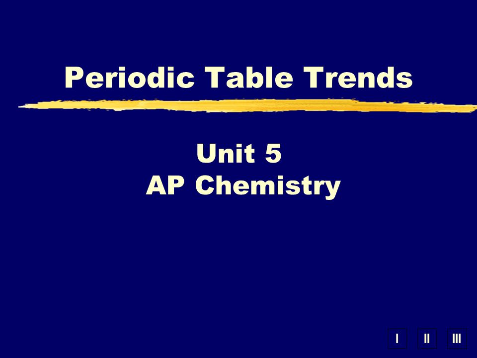 IIIIII Unit 5 AP Chemistry Periodic Table Trends. - ppt download